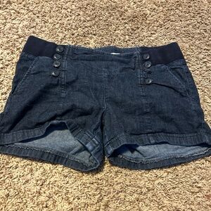 Candie's Blue Jean Shorts Nautical-Inspired Design